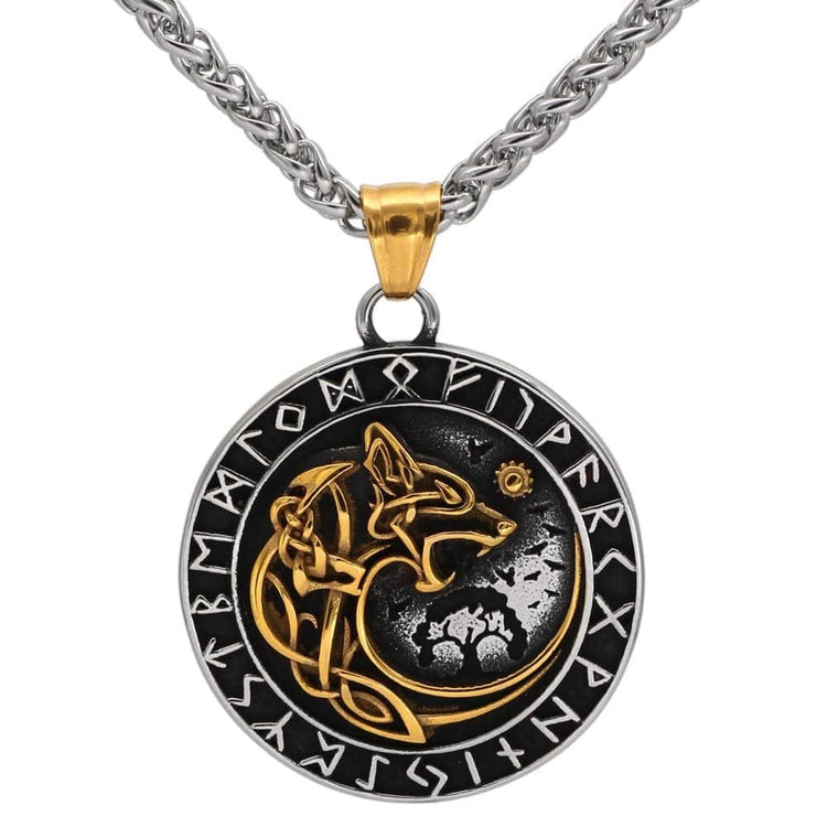 Collier Loup Géant Doré - Fenrir Collier Loup Géant Doré - Fenrir
