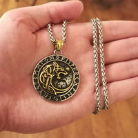 Collier Loup Géant Doré - Fenrir Collier Loup Géant Doré - Fenrir