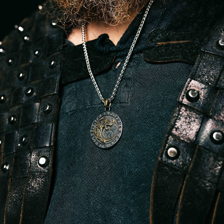 Collier Loup Géant Doré - Fenrir Collier Loup Géant Doré - Fenrir