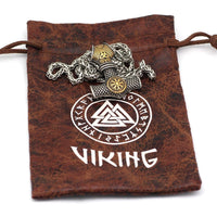 Collier marteau de Thor avec heaume de la terreur Collier marteau de Thor avec heaume de la terreur