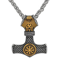 Collier marteau de Thor avec heaume de la terreur Collier marteau de Thor avec heaume de la terreur