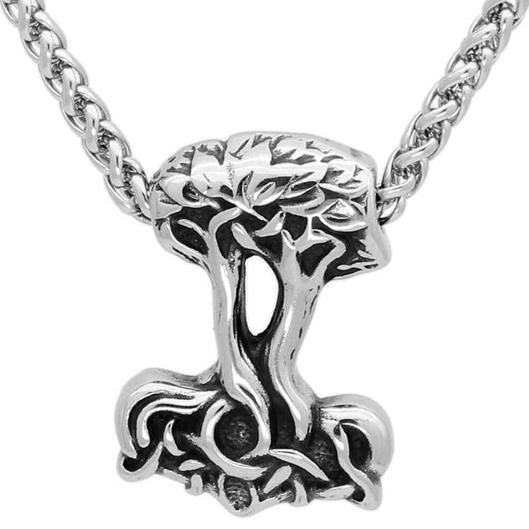 Collier Mjolnir en forme d'Yggdrasil Collier Mjolnir en forme d'Yggdrasil