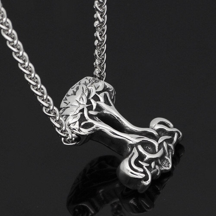 Collier Mjolnir en forme d'Yggdrasil Collier Mjolnir en forme d'Yggdrasil