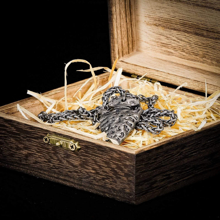 Collier pointe de lance Viking - Symbole Vegvisir Collier pointe de lance Viking - Symbole Vegvisir