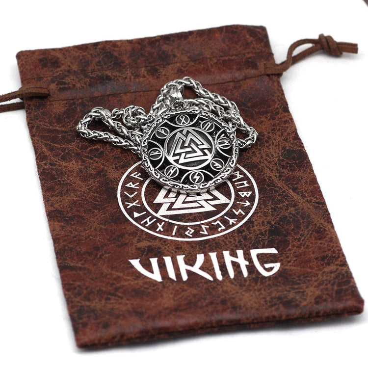 Collier runique Valknut Collier runique Valknut