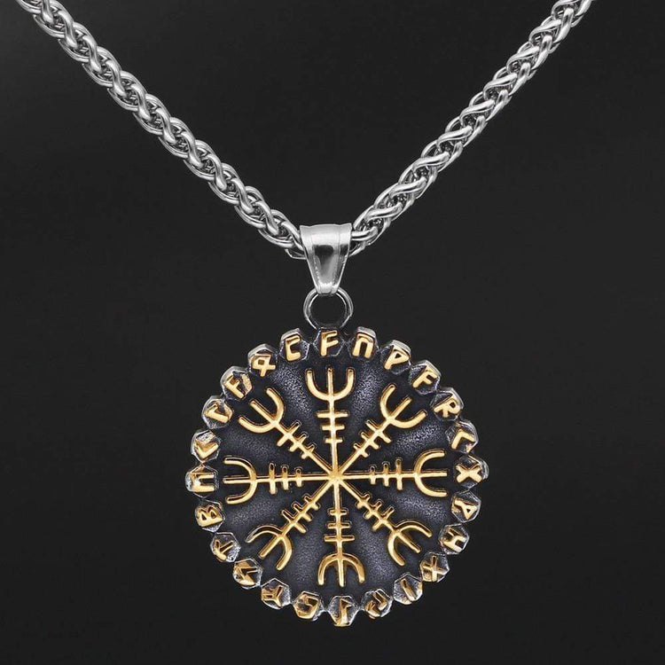 Collier Vegvisir | Acier Inoxydable Collier Vegvisir | Acier Inoxydable