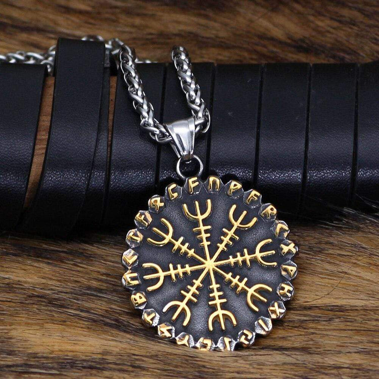 Collier Vegvisir | Acier Inoxydable Collier Vegvisir | Acier Inoxydable