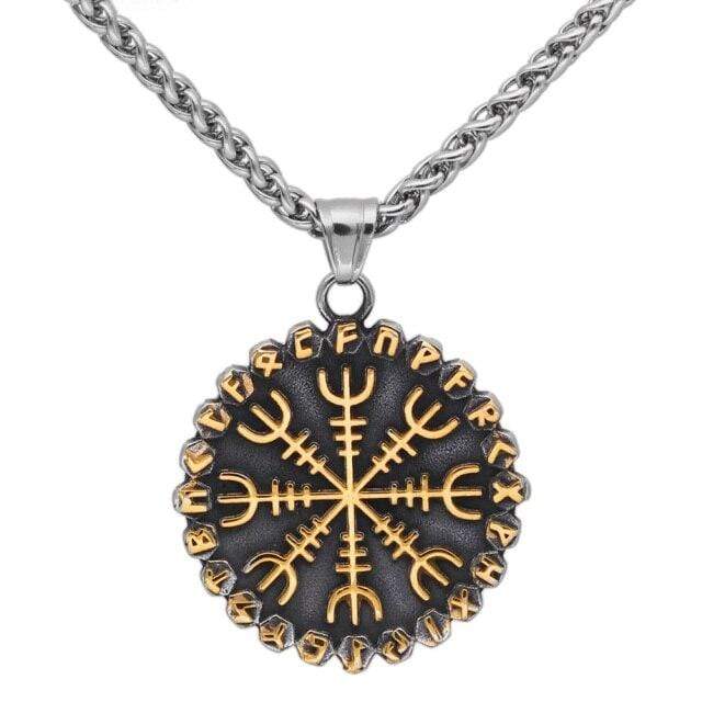 Collier Vegvisir | Acier Inoxydable Collier Vegvisir | Acier Inoxydable