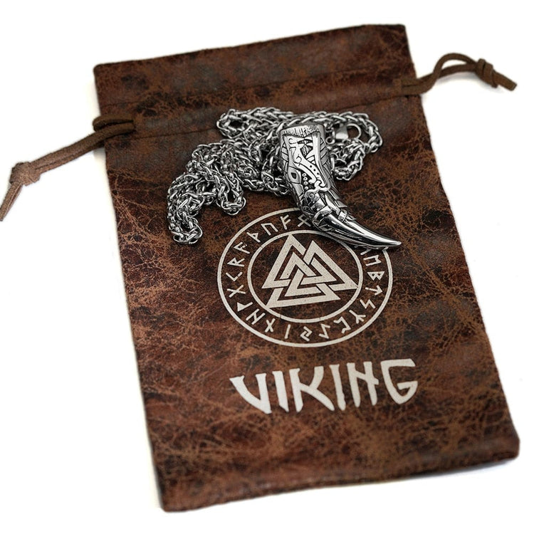 Collier viking dent de Fenrir le loup géant Collier viking dent de Fenrir le loup géant