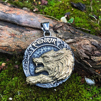 Collier viking du loup Fenrir Collier viking du loup Fenrir