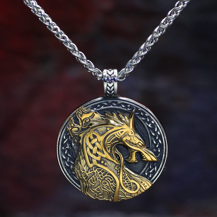 Collier Viking Jörmungandr le serpent de Midgard Collier Viking Jörmungandr le serpent de Midgard