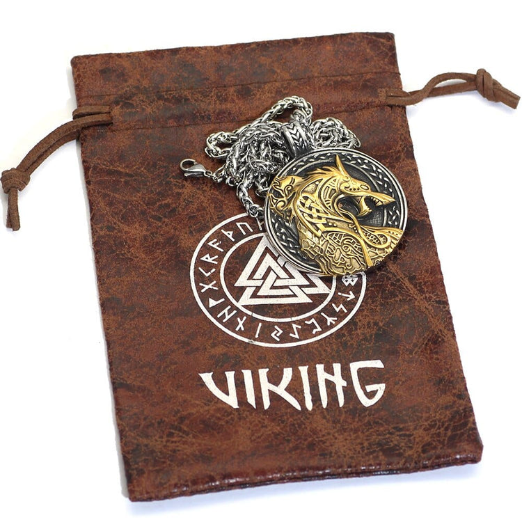Collier Viking Jörmungandr le serpent de Midgard
