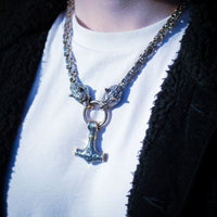 Collier Viking Loup - Sköll et Hati Collier Viking Loup - Sköll et Hati