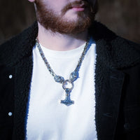 Collier Viking Loup - Sköll et Hati Collier Viking Loup - Sköll et Hati