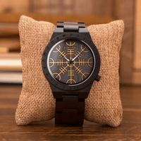 Montre en bois foncé Aegishjalmur - Odin's Hall Montre en bois foncé Aegishjalmur - Odin's Hall