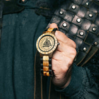 Montre en bois Valknut - Odin's Hall Montre en bois Valknut - Odin's Hall