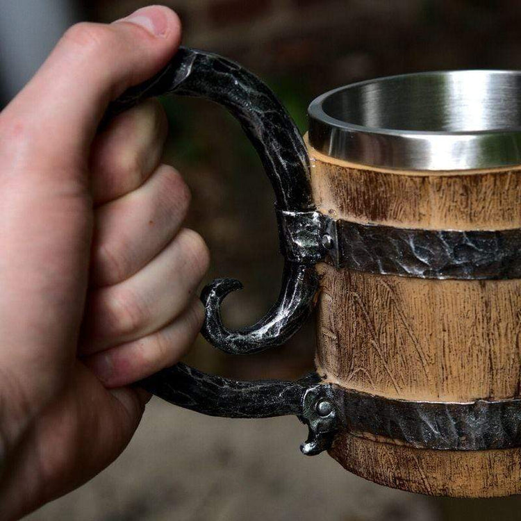 La chope en bois Viking La chope en bois Viking