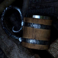 La chope en bois Viking La chope en bois Viking