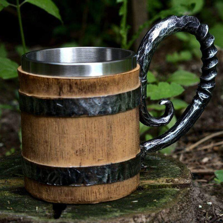 La chope en bois Viking La chope en bois Viking