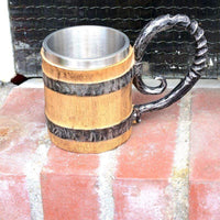 La chope en bois Viking La chope en bois Viking