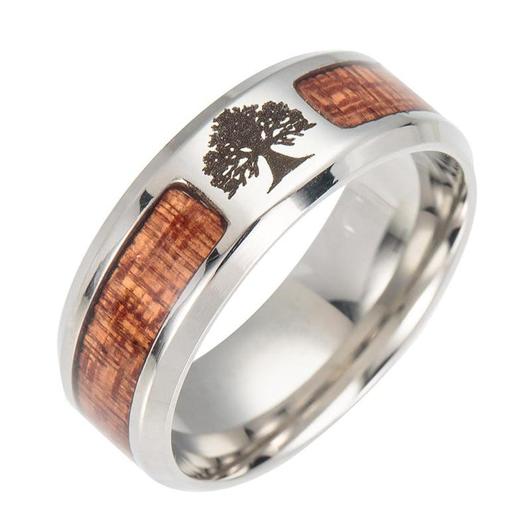 Bague d'Yggdrasil - acier inoxydable Bague d'Yggdrasil - acier inoxydable