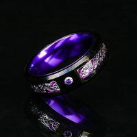 Bague de Jarl \"Pouvoir de l'esprit\" en Tungstène Bague de Jarl \"Pouvoir de l'esprit\" en Tungstène