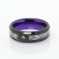 Bague de Jarl \"Pouvoir de l'esprit\" en Tungstène Bague de Jarl \"Pouvoir de l'esprit\" en Tungstène