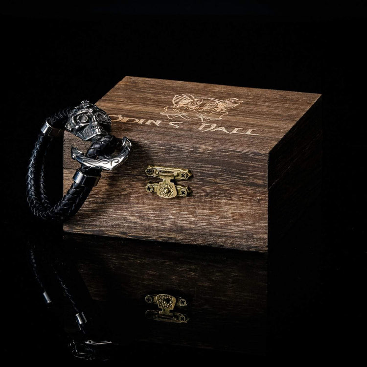 Bracelet Viking terreur des marins en cuir Bracelet Viking terreur des marins en cuir