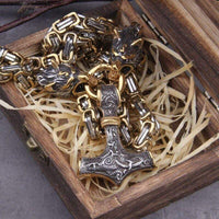 Collier Viking Loup - Sköll et Hati Collier Viking Loup - Sköll et Hati
