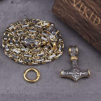 Collier Viking Loup - Sköll et Hati Collier Viking Loup - Sköll et Hati