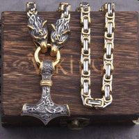 Collier Viking Loup - Sköll et Hati Collier Viking Loup - Sköll et Hati
