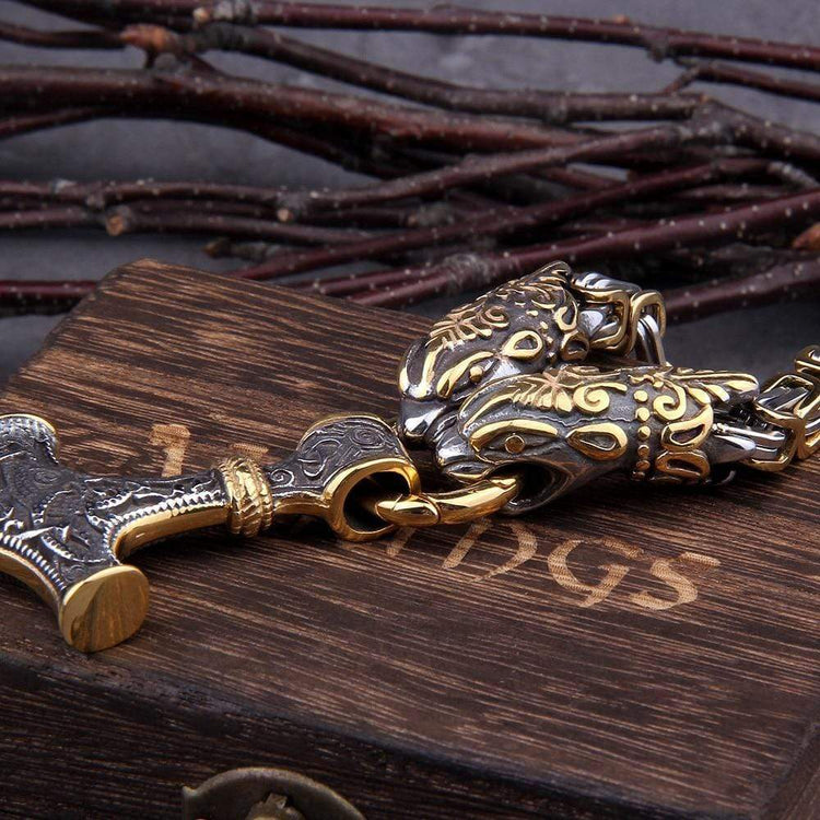 Collier de roi viking - Symbole de la puissance de Thor Collier de roi viking - Symbole de la puissance de Thor