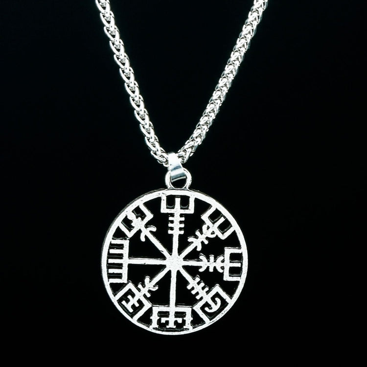 Collier Viking Boussole du Vegvisir Collier Viking Boussole du Vegvisir