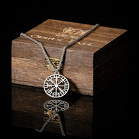 Collier Viking Boussole du Vegvisir Collier Viking Boussole du Vegvisir