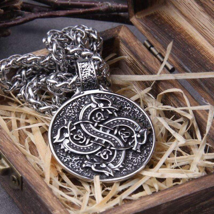 Collier Viking danse des dragons Collier Viking danse des dragons