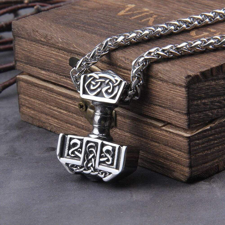 Collier Viking Marteau de Thor - Acier inoxydable Collier Viking Marteau de Thor - Acier inoxydable