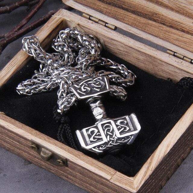 Collier Viking Marteau de Thor - Acier inoxydable Collier Viking Marteau de Thor - Acier inoxydable