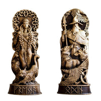 Statuette des dieux vikings en résine Statuette des dieux vikings en résine
