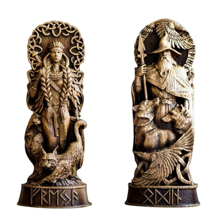 Statuette des dieux vikings en résine Statuette des dieux vikings en résine