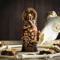 Statuette des dieux vikings en résine Statuette des dieux vikings en résine