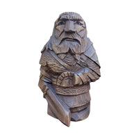 Statuette Viking en bois dieux nordiques Statuette Viking en bois dieux nordiques