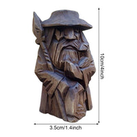 Statuette Viking en bois dieux nordiques Statuette Viking en bois dieux nordiques