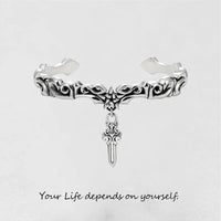 'Votre vie dépend de vous'' - Bracelet acier inoxydable 'Votre vie dépend de vous'' - Bracelet acier inoxydable