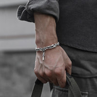 'Votre vie dépend de vous'' - Bracelet acier inoxydable 'Votre vie dépend de vous'' - Bracelet acier inoxydable