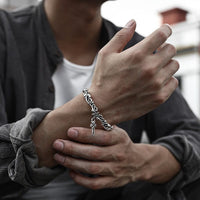 'Votre vie dépend de vous'' - Bracelet acier inoxydable 'Votre vie dépend de vous'' - Bracelet acier inoxydable