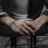'Votre vie dépend de vous'' - Bracelet acier inoxydable 'Votre vie dépend de vous'' - Bracelet acier inoxydable