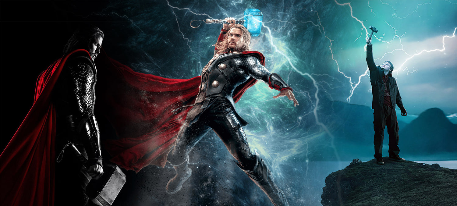 Visage De Dessin Animé De Thor