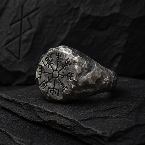 HIJONES Bague Pour Homme En Acier Inoxydable Avec Symbole Odin HIJONES Bague Pour Homme En Acier Inoxydable Avec Symbole Odin