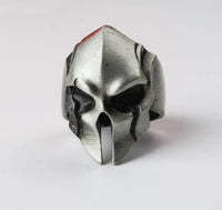 Bague viking ajustable \"Casque Roi Harald\"