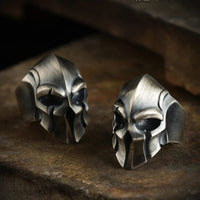 Bague viking ajustable \"Casque Roi Harald\"